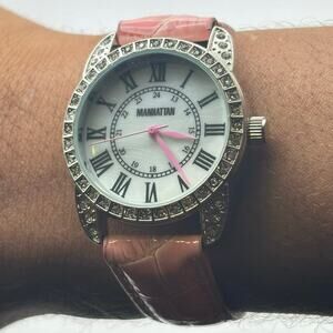 Manhattan Silver & Pink Watch